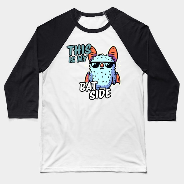 This is my bat side bad boy Baseball T-Shirt by DoodleDashDesigns